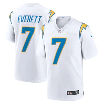 mens nike gerald everett white los angeles chargers game pl